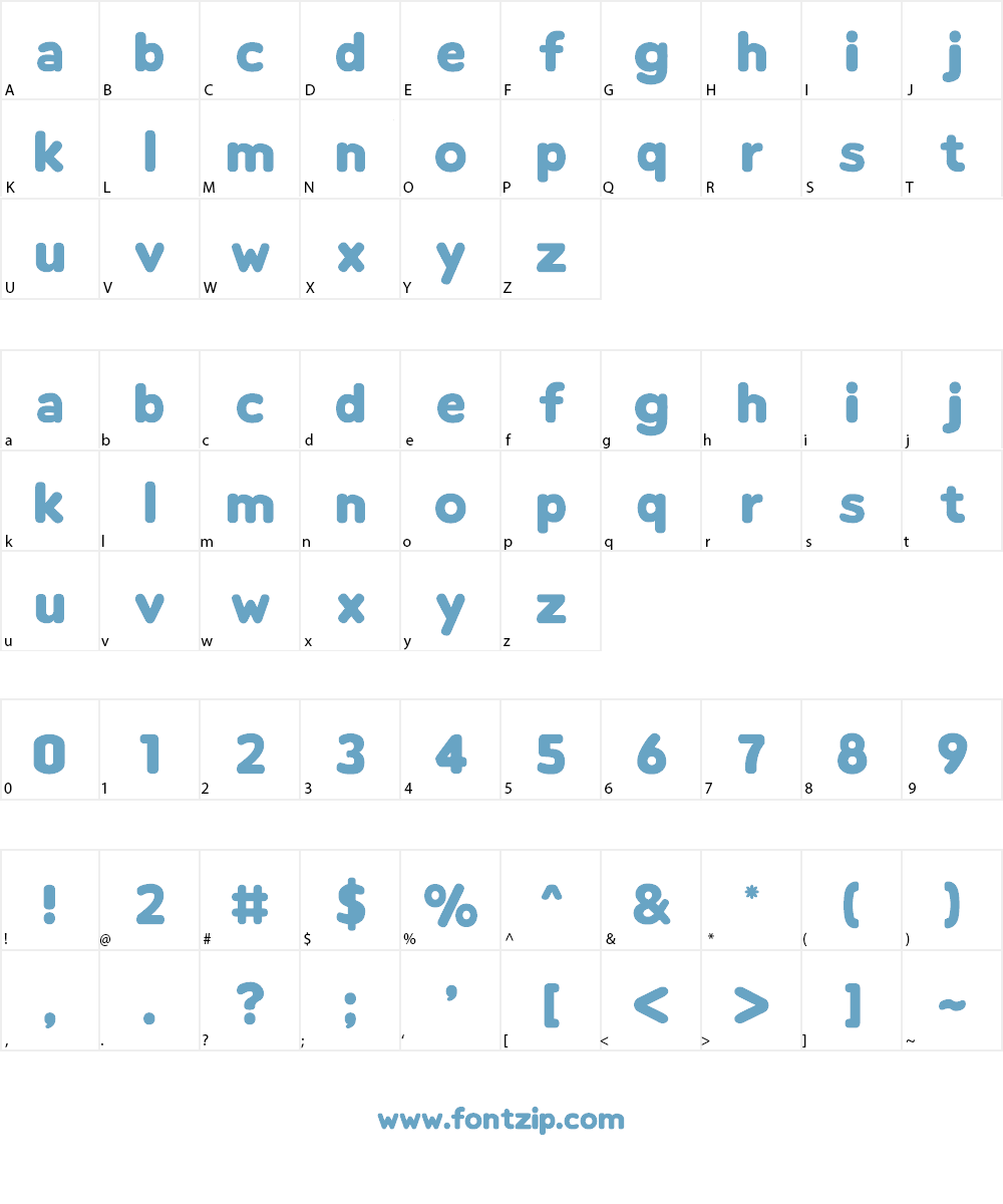 Burger Queen Font Character